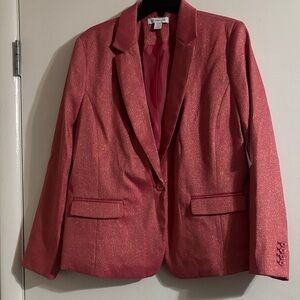 Liz Claiborne Shimmering Pink Blazer in ‘Frozen Berry’